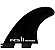 Jogo de Quilhas FCS II Performer GF Tri - Glass Flex - MEDIUM - Pretos - Imagem 1