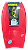 Prancha de Bodyboard Genesis Modelo GSX 39" - Vermelho/Preto - Crescent Tail - Imagem 1