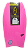 Prancha de Bodyboard Genesis Modelo GSX  39" - Rosa/Azul - Crescent Tail - Imagem 1