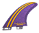 Quilha Farms FS-7 FCS2 Large Roxa Hang Loose (Thruster) - Imagem 3