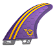 Quilha Farms FS-7 FCS2 Large Roxa Hang Loose (Thruster) - Imagem 1