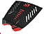 Deck original foam WTX 3 pieces 3m Silver Bay - Preto e Vermelho - Imagem 2