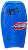 Bodyboard Genesis | Modelo Extreme | Azul/Laranja - Crescent tail - TAM 38'' - Imagem 1