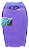Bodyboard Genesis | Modelo Extreme | Amarelo-Lilas | Bat Tail - TAM 40'' - Imagem 2
