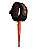 Leash All Round Essential FCS - 6' - 7MM - Eclipse - Preto - Laranja - Imagem 1
