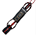 Leash Bullys 6' x 7 mm - IMPORTADO - Preto- Vermelho - Premium - Imagem 1