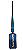 Leash Comp 6 pés / 6,5 mm / PROTTECTOR PREMIUM SÉRIES - Preto/Azul - Imagem 1