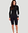 Short John Hurley Feminino AIR 2/2mm Mid Shorty Springsuit LS Preto - Imagem 1