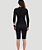 Short John Hurley Feminino AIR 2/2mm Mid Shorty Springsuit LS Preto - Imagem 2