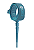 Leash Essential FCS - 9' - 7 MM - Long Panturrilha - AZUL - Imagem 1