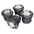 JOGO DE KITS CILINDROS E PISTÕES 94X82MM 2276CC 98-1957-B - Imagem 1