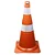 CONE EMBORRACHADO 75 CM COM FAIXAS REFLETIVAS - Imagem 1