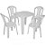 CONJUNTO MESA E CADEIRA SEM BRAÇO DE PLÁSTICO - Imagem 1
