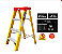 Escada de fibra Tesoura Simples acesso - Imagem 2