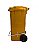 CONTENTOR / LIXEIRA 120 LITROS COM PEDAL  - roda 200mm - Imagem 1