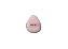 Mini Esponja rosa Para Acabamento Powder Puff By Océane - Imagem 1
