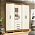 Guarda-Roupa Casal 6 Portas Bater 3 Gavetas Nature/Off-White – Espaço, Organização e Sofisticação para o seu Quarto! - Imagem 1