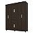 Guarda-Roupa Casal Munique 8 Portas Ébano Touch – Espaço, Organização e Elegância! - Imagem 2