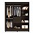 Guarda-Roupa Casal Munique 8 Portas Ébano Touch – Espaço, Organização e Elegância! - Imagem 3