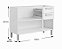 Gabinete de Cozinha Modulado Bertolini Gourmet 7024 – 3 Portas e 2 Gavetas sem Tampo (120cm) - Imagem 3