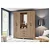Roupeiro 4 Portas 3 Gavetas Jequitibá Brilho – Organização e Elegância para o Seu Quarto! - Imagem 3