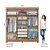 Guarda-Roupa Casal 6 Portas 3 Gavetas Flex Nature/Off-White – Amplitude e Organização para Seu Quarto! - Imagem 5