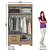 Roupeiro Jequitibá com 4 Portas e 2 Gavetas – Organização, Estilo e Funcionalidade para o Seu Quarto! - Imagem 4