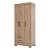 Guarda-Roupa Solteiro Briz 3 Portas 2 Gavetas – Mais Espaço, Organização e Elegância no Seu Quarto! - Imagem 2