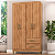Guarda-Roupa Solteiro 4 Portas 2 Gavetas – Organização, Qualidade e Design Compacto! - Imagem 1