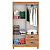 Guarda-Roupa Solteiro 4 Portas 2 Gavetas – Organização, Qualidade e Design Compacto! - Imagem 3