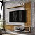 Painel para TV Até 55 Polegadas Paraty Naturalle/Off White – Estilo, Funcionalidade e Sofisticação para Sua Sala! - Imagem 1