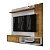 Painel para TV Até 55 Polegadas Paraty Naturalle/Off White – Estilo, Funcionalidade e Sofisticação para Sua Sala! - Imagem 2