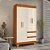 Guarda-Roupa 4 Portas 2 Gavetas Maya Cinamomo/Off White - Imagem 1