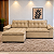 Sofá Chaise Gaia – Black Soft Estofados - Imagem 1