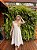 Vestido Celine Bordado Off White - Imagem 3