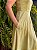 Vestido Celine Manga Curta Amarelo Manteiga - Imagem 6