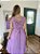 Vestido Lívia Manga Copinho Lilás - Imagem 6