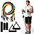 Kit Elásticos Extensor de Exercícios 11 Peças Treino Academia em Casa Com Bolsa de Armazenamento - Imagem 2