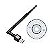 Adaptador Receptor Wireless 802 Usb Wifi Antena Long Sem Driver - Imagem 3