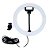Anel Iluminador LED Flexivel Ring Light Tripe 20cm com Suporte Celular Universal Selfie Youtuber Gravação Fotos Makes - Imagem 17