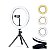 Anel Iluminador LED Flexivel Ring Light Tripe 20cm com Suporte Celular Universal Selfie Youtuber Gravação Fotos Makes - Imagem 1