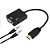 Cabo Adaptador Conversor HDMI para VGA com Saída P2 de áudio - Imagem 11
