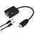 Cabo Adaptador Conversor HDMI para VGA com Saída P2 de áudio - Imagem 10