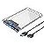 Case para HD transparente, Usb 3.0, transmissão 6gbps, Sata 2.5", Hhd ou Ssd, Ecase-300 - Imagem 3