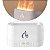 Difusor de Aromas Umidificador Efeito Chama Elétrico Ultrassônico Efeitos Cores LED Aromaterapia Silencioso (Branco) - Imagem 1