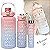 Garrafa De Água Squeeze Galão 2l Litros Motivacional Academia Kit 3 Garrafas Colorida Antivazamento 3D Tie Dye - Imagem 6