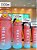 Kit 4 Garrafas De Água Squeeze Mini Galão 3,3 Litros, 1,5 Litros, 700ML E 300ML Garrafinha Motivacional Com Adesivos 3D - Imagem 5