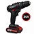 Furadeira e Parafusadeira Portátil com 2 baterias 36V + Kit Maleta com Acessórios - Bivolt - Imagem 4