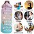 Garrafa De Água Squeeze Galão 2l Litros Motivacional Academia Kit 3 Garrafas Colorida Antivazamento 3D Tie Dye Frases Po - Imagem 7