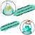 Garrafa De Água Squeeze Galão 2l Litros Motivacional Academia Kit 3 Garrafas Colorida Antivazamento 3D Tie Dye Frases Po - Imagem 16